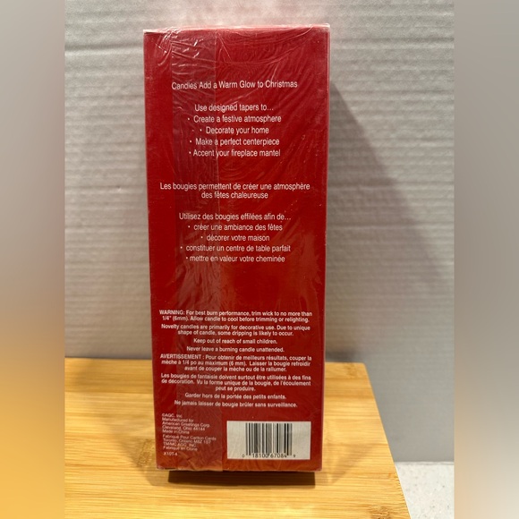 New in Box Vintage Christmas Candles. 2-10” Red, Green & Yellow Tapers! - Picture 5 of 5